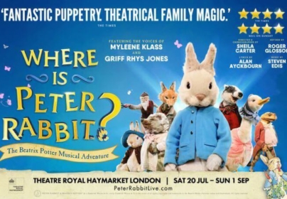 SAVE 25% ON TICKETS TO SEE WHERE IS PETER RABBIT?